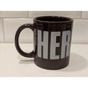 Large Hershey's Chocolate Coffee Cup Mug Dark Brown